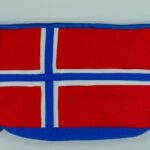 Waschtasche (Vorderseite) Norwegen, genäht komplett von Hand