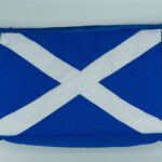 Waschtasche (Rückseite) Schottland, genäht komplett von Hand