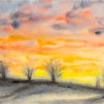 Aquarell Sonnenaufgang (2017)